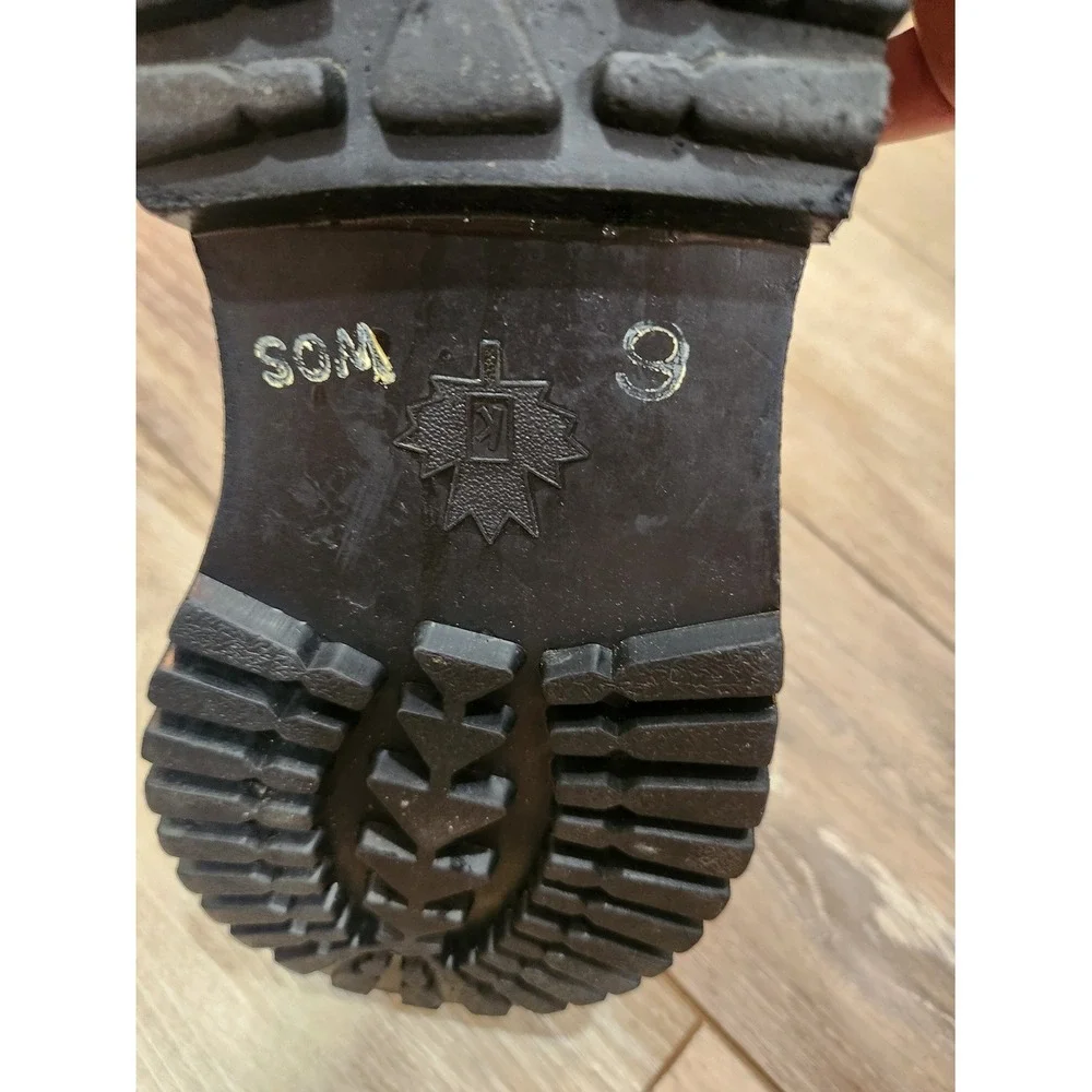 Sorel Kaufman Caribou Gray Men 6 Winter Boots Wool Liners Canada Women 7.5